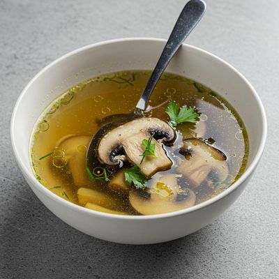 Mushroom With Veg Clear Soup